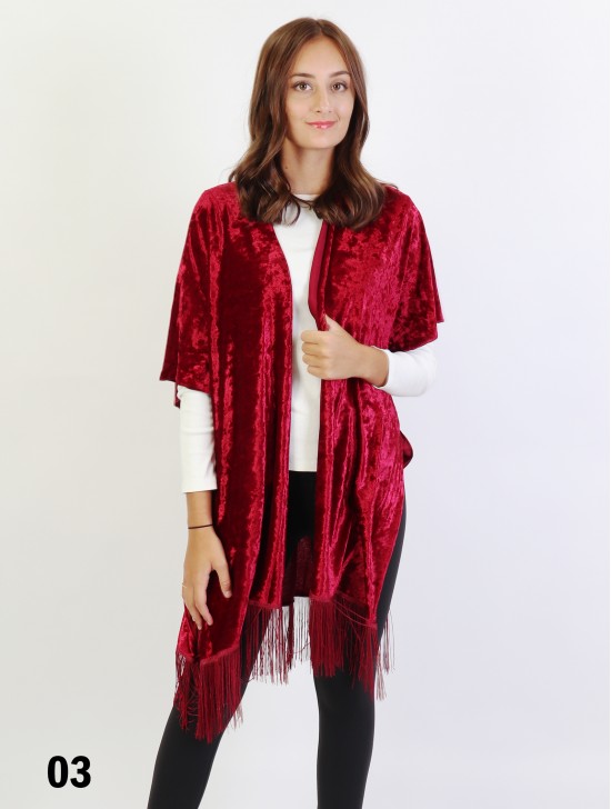 Solid Velvet Kimono